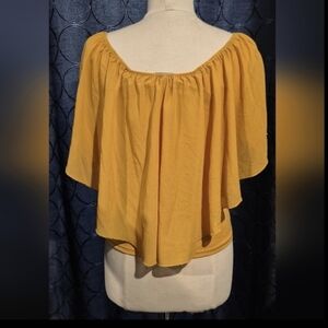 Chic Mustard Layered Top